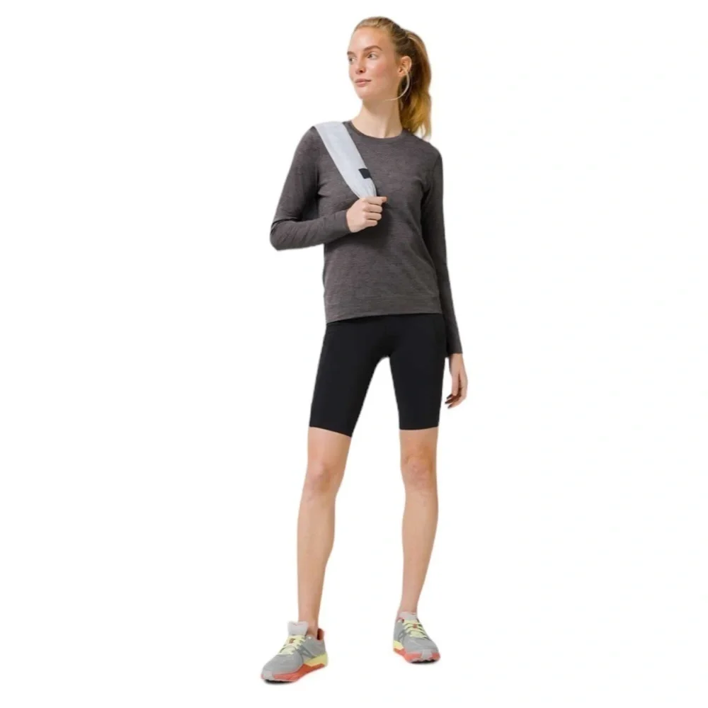 Lululemon Breeze By Long Sleeve Polar Spots Lunar Rock / Graphite Grey Size 10